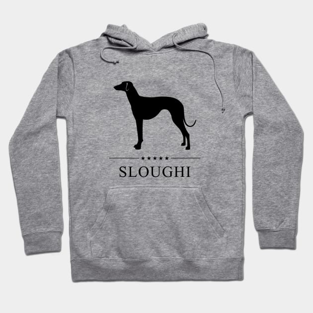 Sloughi Black Silhouette Hoodie by millersye